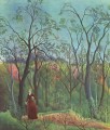 la promenade dans la forêt 1890 Henri Rousseau post impressionnisme Naive primitivisme